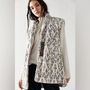 Free People We The Free Free Spirit Longline Vest Quilted Jacket Top S 257896